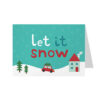 Postkaart Let It Snow